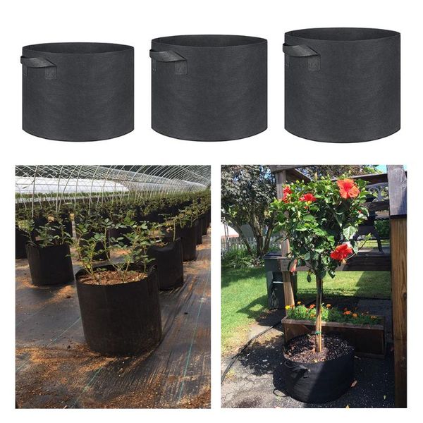 

planters & pots 1pcs 1-30 gallon grow bags felt bag gardening fabric pot vegetable growing planter garden flower planting fresas