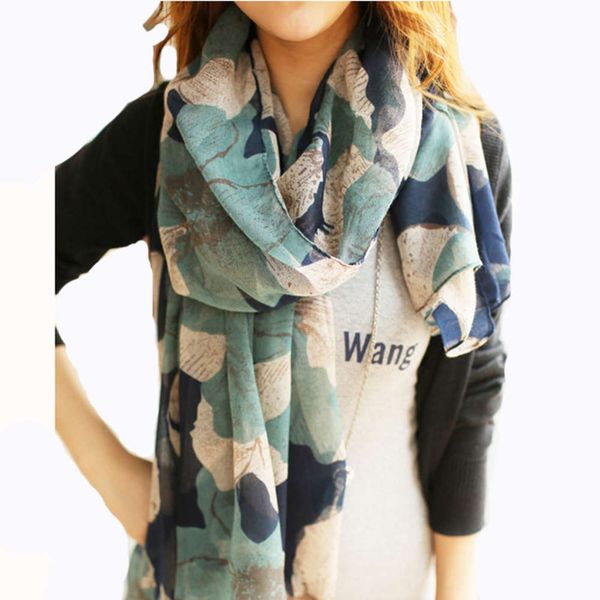 

visual axles 2020 spring fashion women scarf big floral print viscose ladies shawls female scarves sfc038, Blue;gray