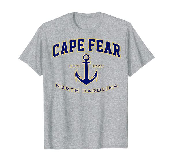 

cape fear nc shirt for women, men, girls boys, White;black