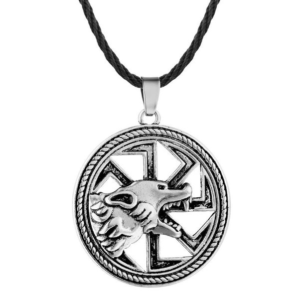 

pendant necklaces vintage amulet wolf charm drop sell viking men necklace celt head, Silver