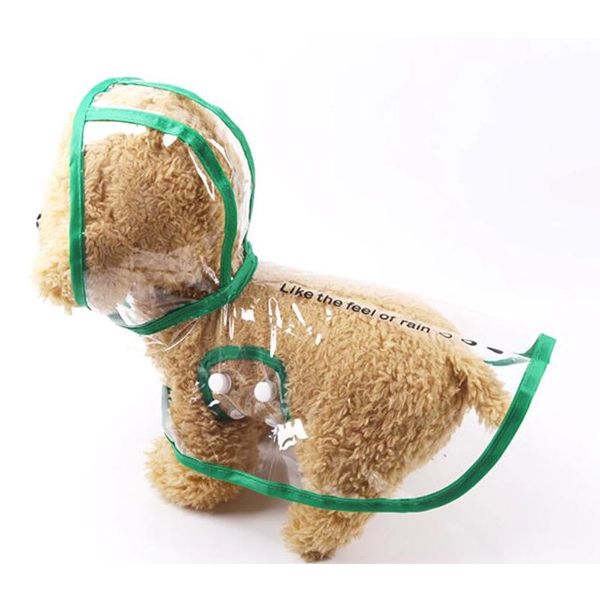

dog apparel fashion pet clothes raincoat transparent rain coat waterproof pets raincoats small dogs clothing xs-2xl p46