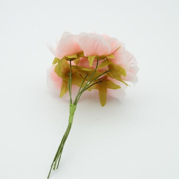 

6pcs/bundle silk roses wedding home decoration accessories for christmas wreath fake plastic diy gifts box artificial jllfbn