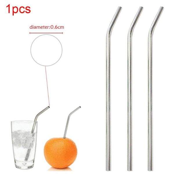 

drinking straws reusable straw stainless steel tube bend/unbend pipette suction pipes bar accessories1 pcs