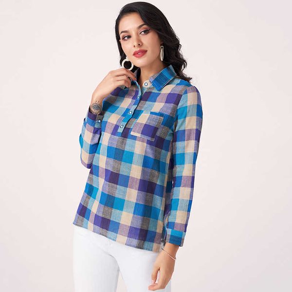 

women's blouses & shirts summer fashion all-match slim long vest sleeve thin suit collar shirt ozoe, White