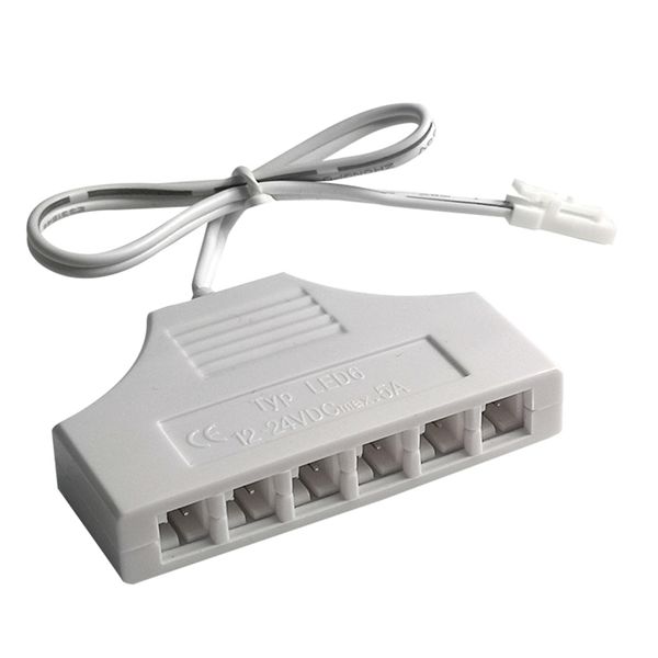 

led cabinet light 2pin 6way 4way 3way hub splitter adapter junction box