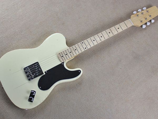 

electric guitar cream maple fingerboard custom - made