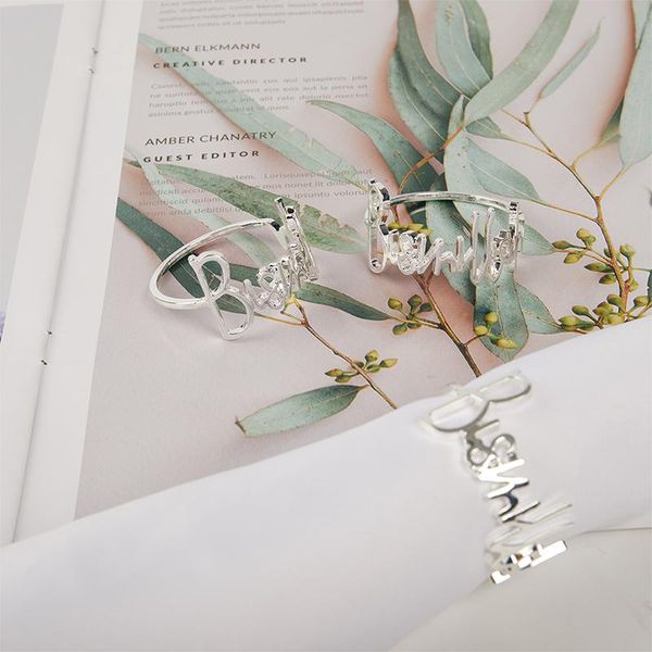 

napkin rings 6/12pcs 42mm alloy metal for wedding table decoration holder