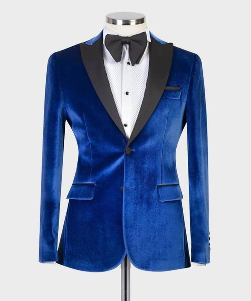 

men's suits & blazers (jacket+pants) royal blue with black pants 2 piece groom tuxedos for wedding formal prom suit party evening blaze, White;black