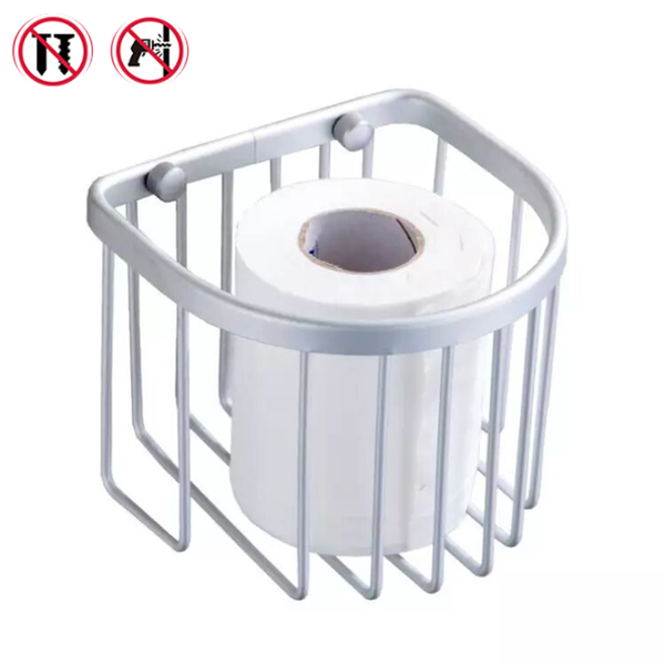 

toilet paper holders punching tissue box bathroom shelf roll tray wall mount