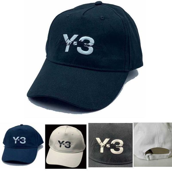 

y3 new baseball outdoor fashion leisure breathable sun shading cap, Black;white