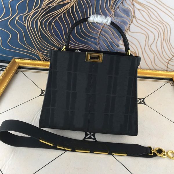 

canvas tote bag women handbag purse large capacity square shopper bag fashion f letter patchwork color shoulder bag removable wide strap new