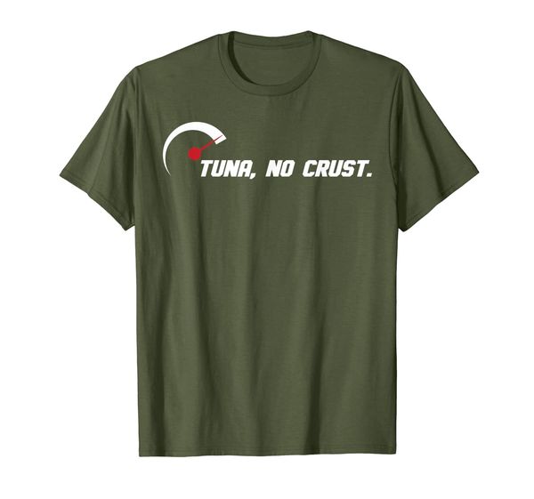 

tuna no crust t-shirt for fast car lovers and race drivers, White;black