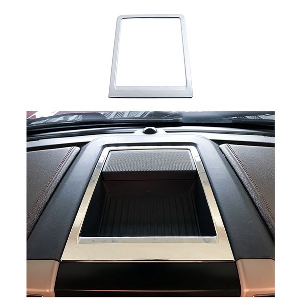 

abs center console storage compartment decorative frame for ford f150 15+ silver