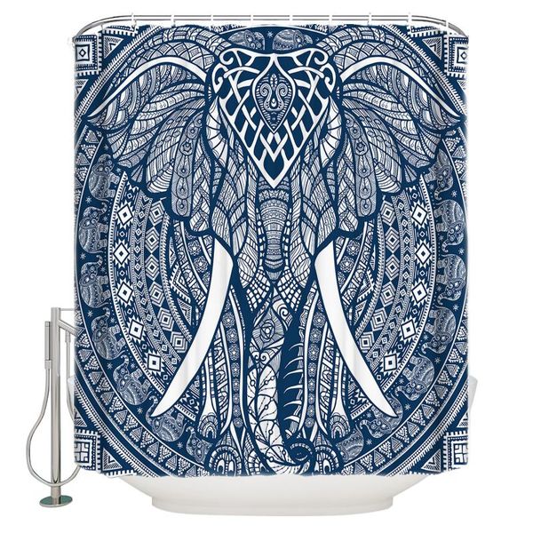 

shower curtains home elephant mandala pattern luxury bathroom curtain waterproof fabrics washroom
