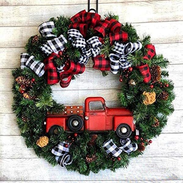 

decorative flowers & wreaths 30cm christmas front door wreath creative car window wall hanging garlands thanksgiving festive arrival dbdz
