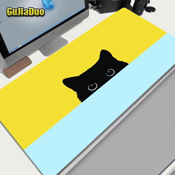 

mouse pads & wrist rests 90x40 extra large animal cute cat pattern pad computer and office keyboard nonslip desk mat gaming room accessories