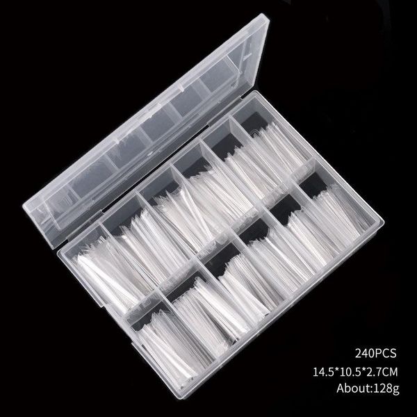 

false nails nail stickers super long flat head finished can wear 800pcs removable ey669, Red;gold