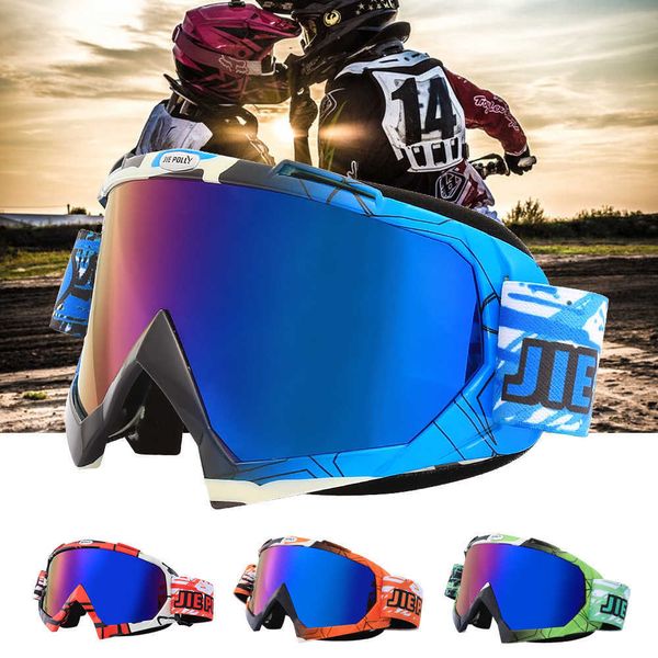 

motorcycle off-road windproof sand motorcycle mountain bike goggl outdoor riding goggl anti fog glass delivery, White;black