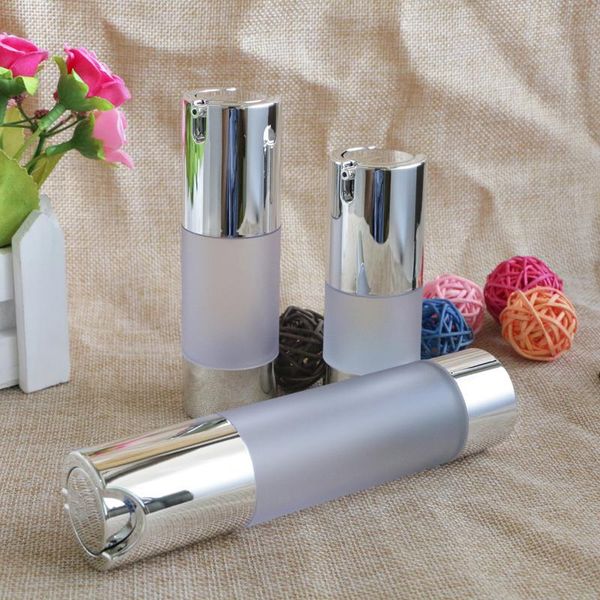 

15ml/30ml/50ml frosted airless pump vacuum scrub bottle toiletries container plastic dispenser travel cosmetic bottles 1pcs