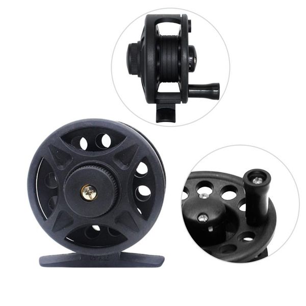 

baitcasting reels 1pcs winter fishing plastic ice wheel left and right hand raft boat ultra light