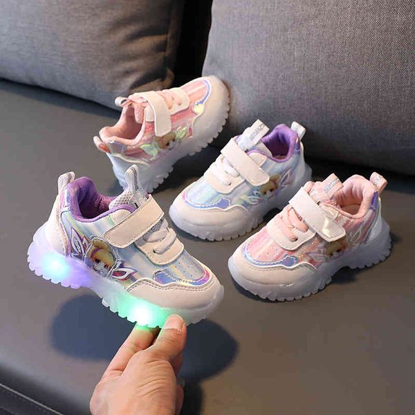 

baby shoes 21 spring and autumn light sports children's cartoon men's women's casual bright leather color, Black