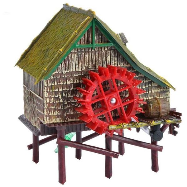 

decorations windmill live action aquarium ornaments
