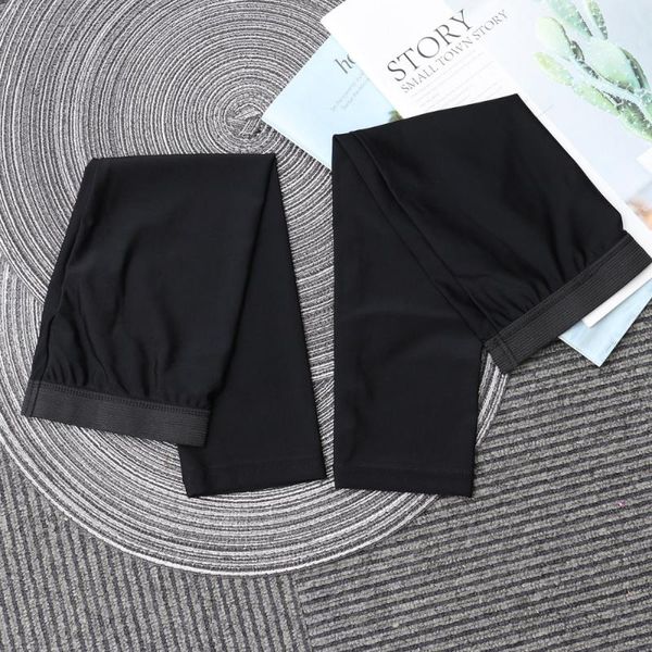 

elbow & knee pads stretchy cooling arm cover outdoor uv protection sleeve breathable protector elastic brace for riding fishing - size, Black;gray