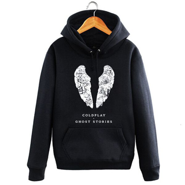 

youth thick hoodie 2021 winter men coldplay music band ghost stories warm fleece sweatshirts women solid black hoody fashion oc1t