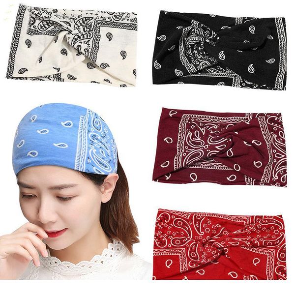 

hairband headbands sports yoga wide headband elastic cross knot twist flower harajuke turban headwrap bandana hair acc jllrij