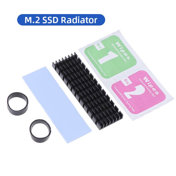 M2 NVME Радиатор радиатор радиатор тепловыделения радиатора радиатора M.2 NGFF охлаждающий тепловой раковиной тепловые прокладки для M.2 2280 PCI-E NVME SSD