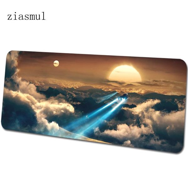 

mouse pads & wrist rests spaceship mats 900x400x4mm adventure gaming pad big keyboard mousepad station notebook gamer accessories padmouse m