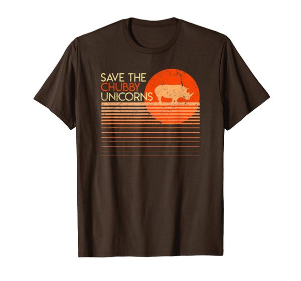 

Save The Chubby Unicorns Shirt. Retro Style Rhino T-Shirt, Mainly pictures