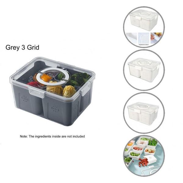 

storage bottles & jars pet excellent vegetable organizer bin with lid portable food box grade for dorm