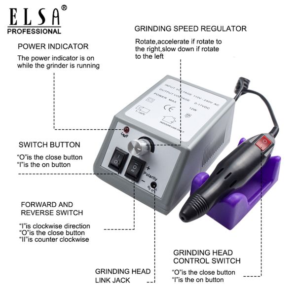 

drill and pedicure milling machine electric mill for manicure nail art feecy