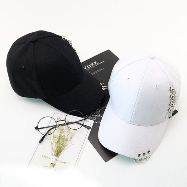 

caps & hats fashion parent-child hat iron chain boys girls snapback casual hip hop baseball cap outdoor sunhat, Yellow