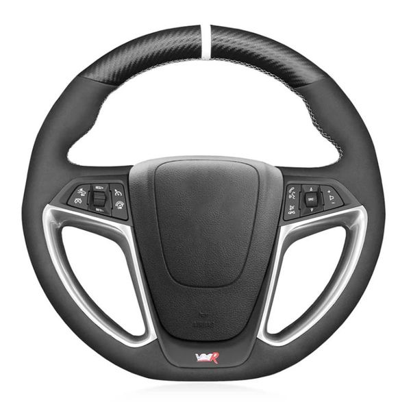 

steering wheel covers black suede carbon fiber car cover for astra gtc opc vauxhall holden vxr 2012-2021