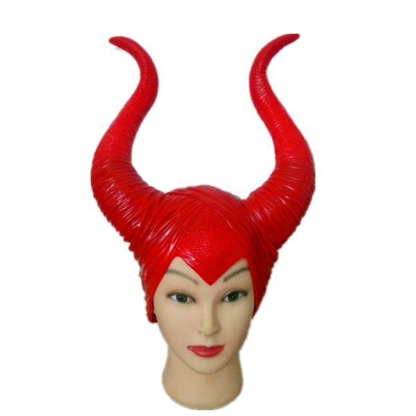 

4 colors gogo dance headgear horned headdress cosplayÂ performance costume maleficent witch shiny accessories pole dance vdb1995, Black;red