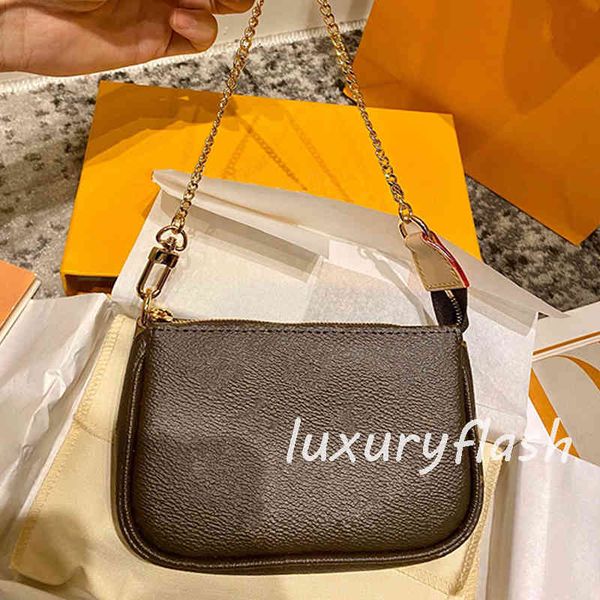 

women designers bag mini pochette accessoires fashion small purses classic letter tote coin bags 2021 europe trend handbags clutch chain