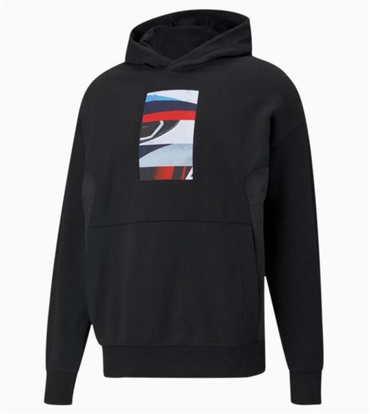 

2021 new season moto warm sweater thin section plus velvet windproof hooded pullover sweater customized with the same style