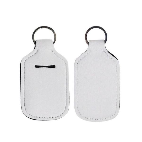 

neoprene keychain for for 30ml hand sanitizer mini bottle cover white color rectangle shape chapstic jllyug ladyshome