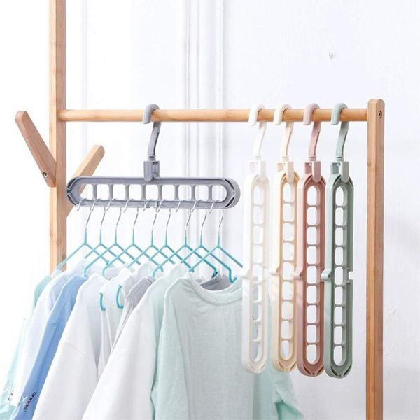 

hangers & racks 5pcs practical magic clothes portrait landscape rotary multiport support circle household storage supplies