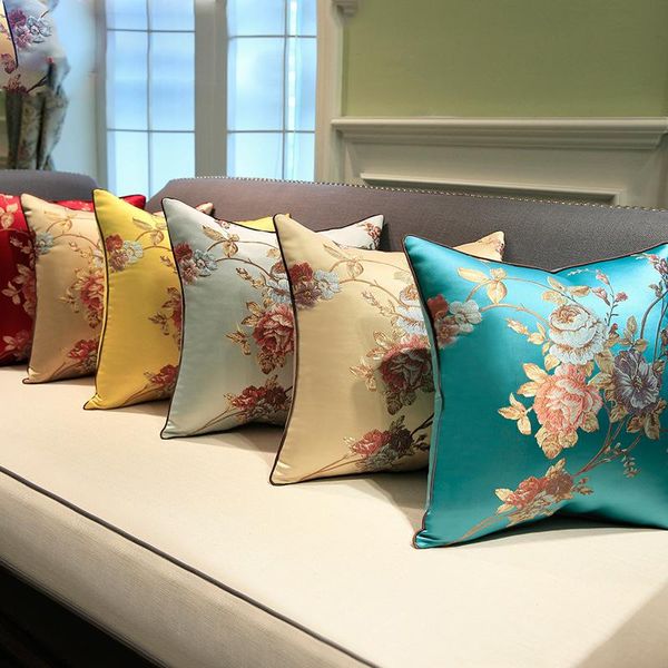 

cushion/decorative pillow europe throw cushion cover pillowcase embroidery flower for decorative pillowcover sofa