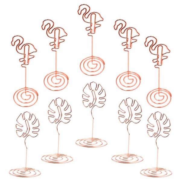 

craft tools 1 set 10pcs monstera shaped design memo clips table place name cards