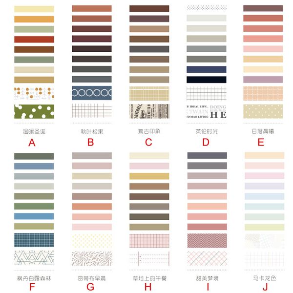 

10pcs/pack vintage england style washi tape diy decoration scrapbooking planner masking tape label sticker stationery