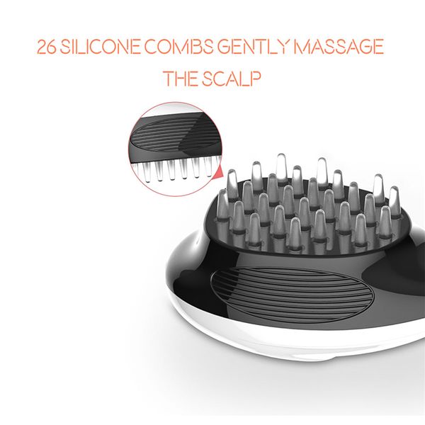 

portable electric head massage comb relax scalp massager mini brush for men women relieve fatigue headache reduce hair loss p49