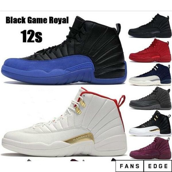 

black game royal fiba 2019 jumpman 12 12s baksketball shoes prm international flight winter ovo white gym red men mens sneakers us 7-13
