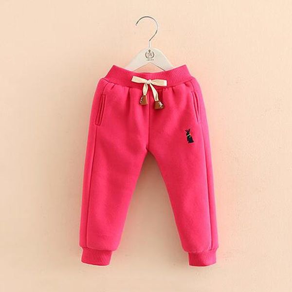 

trousers bibicola girls leggings 2021 autumn winter children boys pants for kids thick warm cotton girl, Blue