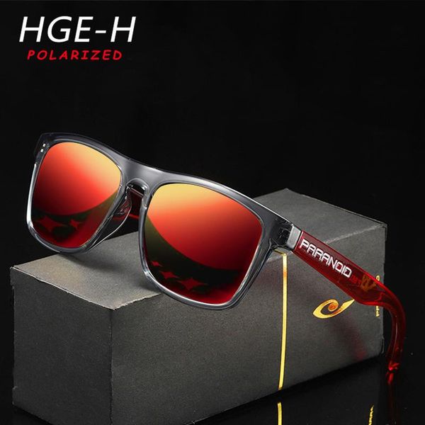

sunglasses hge-h fashion square polarized men 2021 sport style sun glasses male outdoor travel tac lens goggles gafas h25, White;black