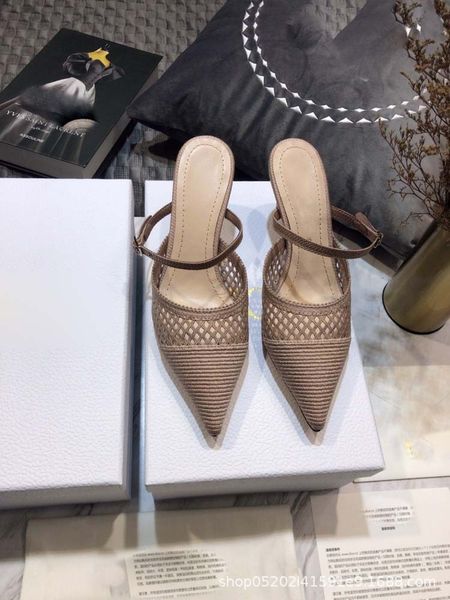 

slipper french pointed muller sandals for women in summerzly, Black