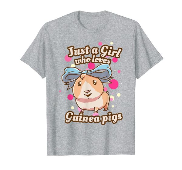 

guinea pig shirt pigs tshirt just a girl who loves gift tee, White;black